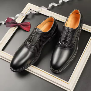 Chaussures habillées pour hommes en cuir fermé, de qualité supérieure, luxueuses, à trois articulations, fabriquées à la main, Goodyear, décontractées, formelles, EVERGREEN - Product Image 2