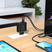 Chargeur GaN 65W d'usine, PD 4.0, QC 3.0, chargeur de téléphone multi-USB, chargeur mural QC3.0 pour tablette et téléphone portable