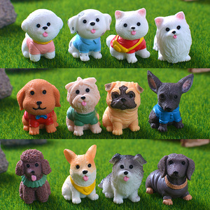 Figuras de Perros Golden Retriever y Pomeranian <span class=keywords><strong>en</strong></span> Miniatura, Accesorios de Decoración DIY, Adornos de Escritorio - Product Image 2