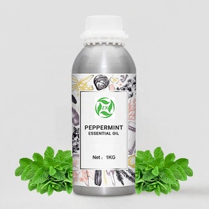 Huile de menthe poivrée en gros à prix d'usine, marque privée, 100% pure, naturelle, de qualité supérieure, biologique, pour les cheveux - Product Image 1