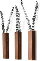 Jardinière murale en bois, décoration moderne pour la maison, jardinière pour fleurs séchées, fausse verdure, plantes d'intérieur
