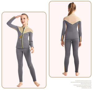 Çocuk çocuklar için iki parçalı neopren mayo profesyonel mayo erkek kız sörf kıyafeti dalgıç giysisi mayo W025 - Product Image 2
