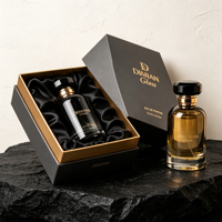 Empty Perfume Bottle 30ml 50ml <strong>100ml</strong> Black Transparent Glass Spray Bottles Parfum Glass Bottle with Gift Box Custom Logo