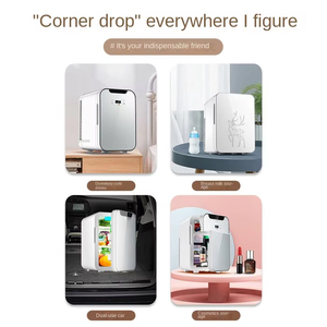 Mini-réfrigérateur de voiture SAST 10L à compresseur, double usage, pour le stockage de cosmétiques et la fabrication de glace, idéal pour les dortoirs étudiants, en plastique - Product Image 3