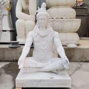 Estatua de mármol de Shiva <span class=keywords><strong>en</strong></span> meditación - Product Image 6