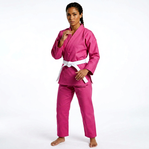Ensembles d'uniformes de karaté personnalisables imprimés par transfert thermique, en coton lourd 100% (12 oz), durables, à séchage rapide, unisexes, vente en gros - Product Image 1
