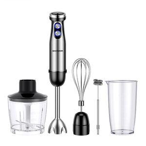 Thép không gỉ di động Mixer với Whisk tập tin đính kèm máy ép trái cây Lắc bé thực phẩm điện cầm tay ngâm tay máy xay sinh tố - Product Image 1