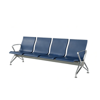 Banc d'attente personnalisé en métal pour aéroport, 2, 4 ou 5 places, sièges publics, banquette pour hôpital, banque, gare ferroviaire