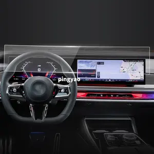 Autocollants de voiture Protecteur d'écran en verre trempé Film protecteur Carplay Dash Panel pour BMW I7 2024 Accessoires Véhicule Extérieur GPS