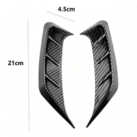 2 autocollants universels pour phares et feux arrière à motif fibre de carbone, accessoires décoratifs modifiés pour l'extérieur de la voiture