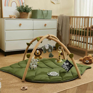 Tapis d'éveil pliable en coton pour bébé, idéal pour la gym et les voyages - Product Image 6
