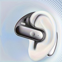 Écouteurs Open Ear YYK-Q28 BT5.3 sans fil avec crochets d'oreille, micro intégré, appels ultra-clairs, sport, autonomie extrêmement longue