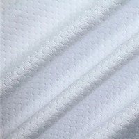 Tissu en polyester 100% à motif hexagonal en nid d'abeille pour vêtements de sport, impression numérique par sublimation
