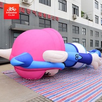 Mascotte gonflable géante de dessin animé de 6M, publicité personnalisée, grande et énorme Statue gonflable