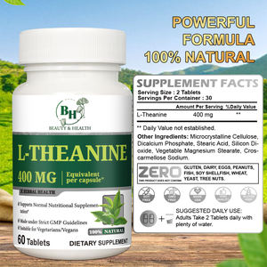 Compresse <span class=keywords><strong>L</strong></span>-teanina con etichetta privata per migliorare <span class=keywords><strong>l</strong></span>'<span class=keywords><strong>attenzione</strong></span> e la concentrazione supportano la salute del cervello - Product Image 3