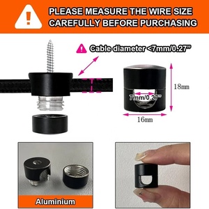 Lustre Plafond Éclairage Accessoires Aluminium Câble <span class=keywords><strong>Crochet</strong></span> Cordon Clip Fil Boucle Pendentif Lumière Swag <span class=keywords><strong>Crochet</strong></span> - Product Image 5