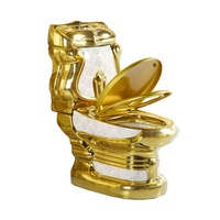 Bon Prix En Céramique Sanitaire Ensemble Doré Toilette monobloc Ensemble