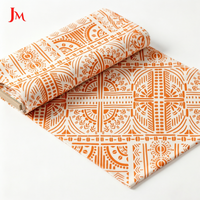Kain Voile Katun Muslin Cetak Geometris Kustom Laris Manis Grosir untuk Pakaian Wanita