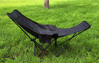 Chaise de camping Moon Chair 2026 de haute qualité avec repose-pieds amovible et oreillers inclinables, chaise pliante d'extérieur pour jardin