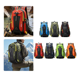Mochila de Senderismo Portátil de Gran Capacidad con Soporte <span class=keywords><strong>Fijo</strong></span> para Bastón de Montañismo, Bolsa Deportiva de Ocio al Aire Libre, Bolsa de Viaje Moderna - Product Image 1