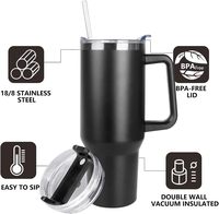 Termo Amaze de 40 oz con Asa, Vasos de Agua de Acero Inoxidable, Vaso para Auto Grabado con Asa, Superventas