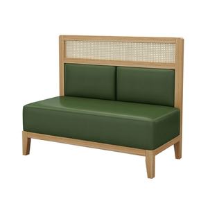 Mesas y Sillas de Diseño Moderno para Restaurantes Comerciales, Sofá de Cabina para Casa de Té, para Cadenas de Restaurantes de Comida Japonesa, Muebles de Madera Maciza y Ratán - Product Image 1