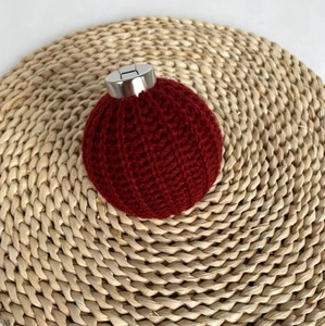 2025 Venta caliente 6cm 8cm ganchillo hecho <span class=keywords><strong>a</strong></span> mano decoración de vacaciones ambiente tejido colgante BOLA DE <span class=keywords><strong>Navidad</strong></span> - Product Image 6