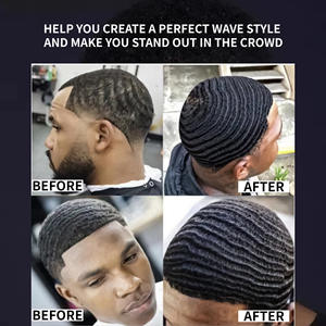 Pommade Capillaire <span class=keywords><strong>Homme</strong></span> Ondes 360 Cire Gel Fixant Très Forte Longue Durée Grande Contenance <span class=keywords><strong>Coiffure</strong></span> <span class=keywords><strong>Afro</strong></span> - Product Image 3