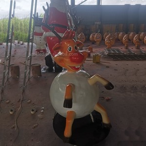 Haute quantité décoration <span class=keywords><strong>de</strong></span> noël en plein air Statue colorée en <span class=keywords><strong>fibre</strong></span> <span class=keywords><strong>de</strong></span> <span class=keywords><strong>verre</strong></span> artisanat <span class=keywords><strong>de</strong></span> noël debout résine <span class=keywords><strong>canne</strong></span> à sucre <span class=keywords><strong>de</strong></span> noël - Product Image 5