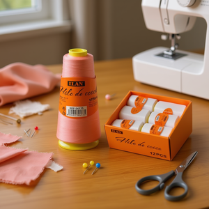 ด้ายเย็บผ้าอิลัน 2750 ม. สีพีชชมพู กล่อง 12 ชิ้น - Product Image 2