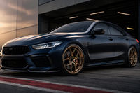 Jantes forgées 6061-T6 bronze satiné à 5 branches en Y, 18-28 pouces, 5x120, style Motorsport concave profond, personnalisées, directement d'usine OEM