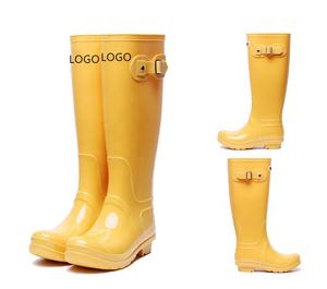 סיטונאי אופנה יצרן וולינגטון עמיד למים gumboot pvc גשם מגפי נשים - Product Image 6