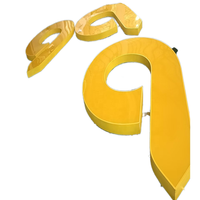 Panneaux métalliques imprimés sur mesure, lettres 3D pour nom d'entreprise extérieur, signalétique lettres 3D éclairées par LED, panneau acrylique extérieur