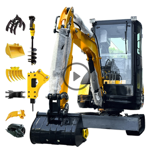 Fast Delivery EPA Euro5 Engine Hydraulic Digger Wholesale Excavators <b>Mini</b> Small Excavator 3.5 Ton 1 Ton Prices - Product Image 1