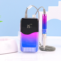 Machine à polir les ongles électrique rechargeable professionnelle portable de très haute qualité 35000 tr/min sans balais