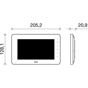 Vimar K40910 Kit interfono Video LCD da 7 pollici a mani libere accessorio per Display interattivo intelligente da parete - Product Image 6
