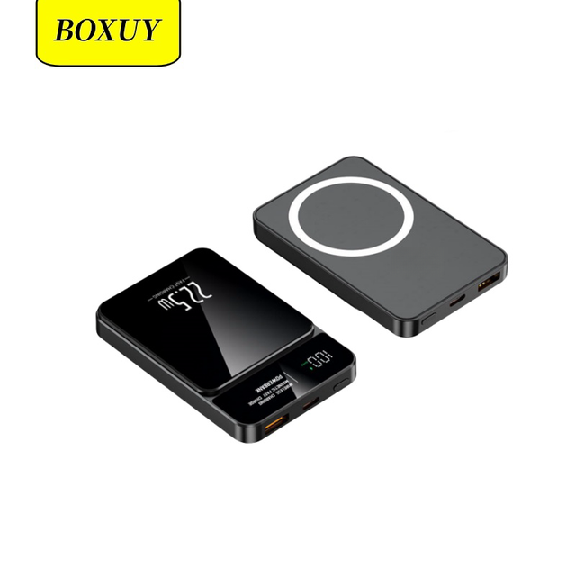 OEM/ODM High Quality Portable Magnetic Mini 5000mAh Power Bank Wireless 15W Quick Charger 10000mAh Powerbank