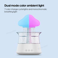 Veilleuse LED électrique Goutte d'eau Aroma Mist Air Humidifier Rain Cloud Humidifier Aroma Oil Diffuser