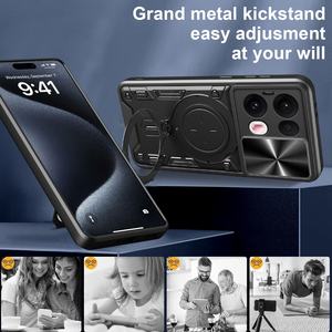 เคสโทรศัพท์มือถือ <span class=keywords><strong>OPPO</strong></span> Armor <span class=keywords><strong>Pro</strong></span> ลายสัตว์ พร้อมขาตั้งแม่เหล็กแบบซ่อน และหน้าต่างแบบเลื่อน ป้องกันการตกกระแทก - Product Image 3