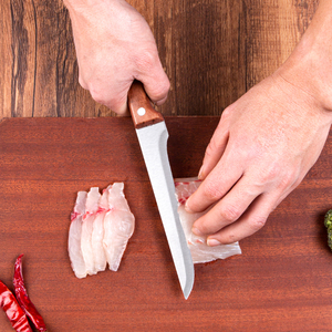Couteau à désosser de 5 pouces en acier inoxydable, couteau de boucher tranchant pour viande, couteau de cuisine pour fileter le poisson, forgé pour couper, trancher <span class=keywords><strong>et</strong></span> éplucher - Product Image 5