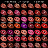 Gloss à lèvres hydratant léger et non collant au peptide végétalien, effet minéral et aqueux, longue tenue, logo personnalisé OEM ODM