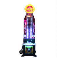 Machine d'arcade de boxe King of Hammer - Jeu de force à monnayeur avec distribution de tickets pour centres de jeux intérieurs, en métal et plastique, 150 kg
