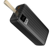 QC 3.0 PD3.0 adaptatif 65W chargeur sans fil Type C PD batterie externe rapide avec affichage LED ordinateur portable USB Interface d'entrée cc