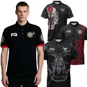 FQ su misura <span class=keywords><strong>Dart</strong></span> Polo Us Flag top mimetici freccette sul campo divise sportive maglia traspirante sublimata camicia da allenamento dardo - Product Image 1