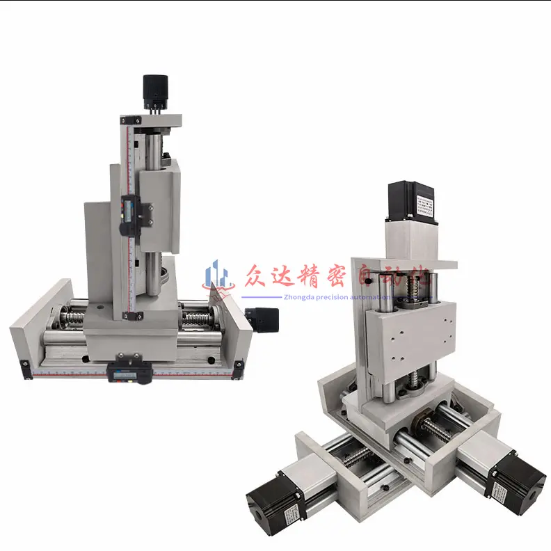 Motore manuale con display digitale asse ZXY regolazione semplice tavolo scorrevole guida lineare modulo di sollevamento guida lineare