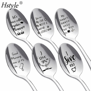 Me Cerealsly amor grabado acero inoxidable cereales cuchara aniversario boda novio novia regalo de San Valentín SD407 - Product Image 1