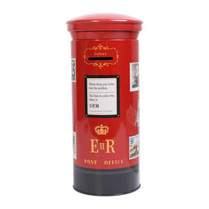 新しいレトロなブリキ製英国郵便ポスト貯金箱、子供向けの創造的なギフトオーナメント - Product Image 5