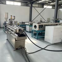 Ligne de production d'extrusion de tuyaux ondulés à paroi simple à faible perte de puissance à vide, avec surface dentée rigide, 8m/min - 38m/min