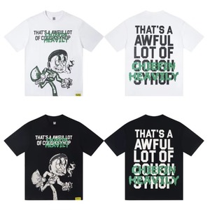 Camiseta de Manga Corta para Hombre, 100% Algodón, de Alta Calidad, Hombros Caídos, Estampada, Escaneable - Product Image 5