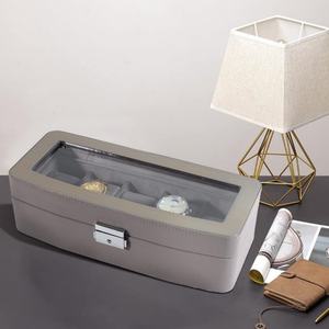 High-End PU Leather <b>Watch</b> Storage <b>Box</b> Multi-Position Velvet <b>Watch</b> <b>Case</b> with 5 Lots High Quality Features - Product Image 6